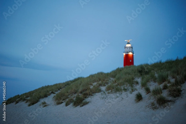 Obraz Texel lighthouse by evening