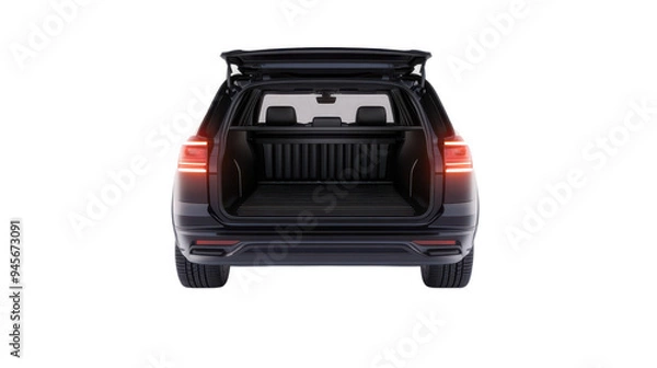 Obraz A black car with a black trunk