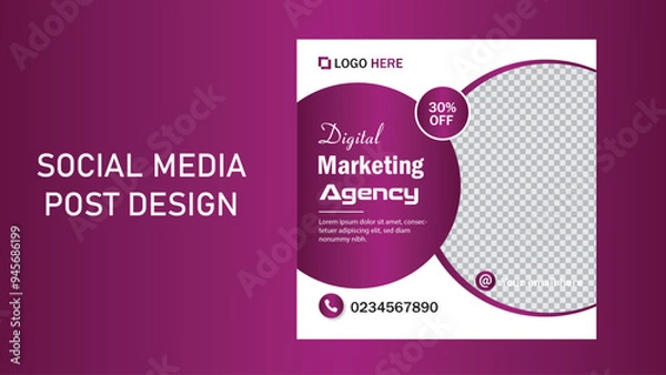 Obraz Social media post design