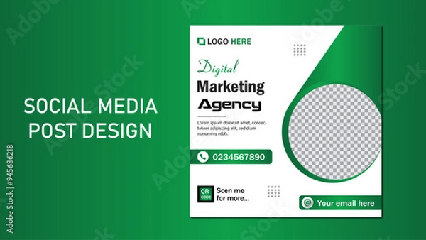 Obraz Social media post design