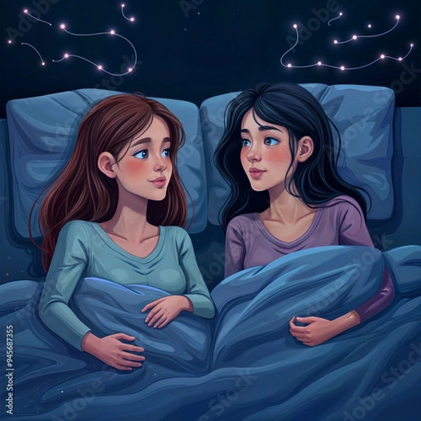 Obraz Reflective Nighttime Introspection