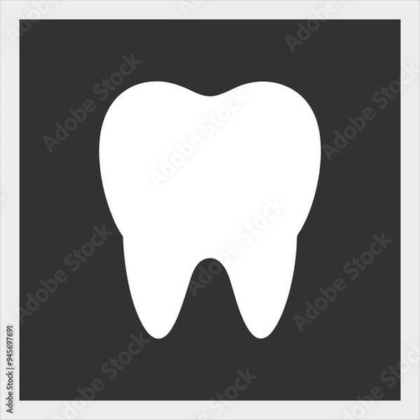 Fototapeta Cute teeth vector illustration