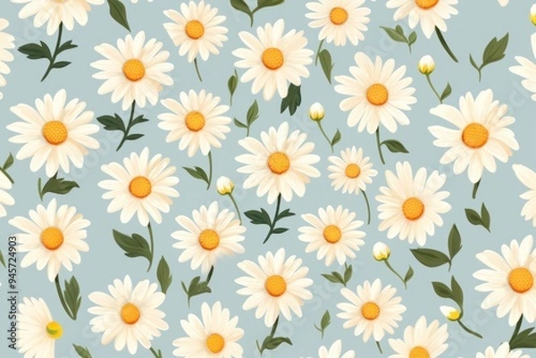 Fototapeta Daisy pattern flower plant.
