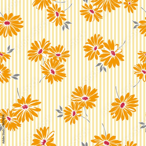 Fototapeta マーガレット パターン