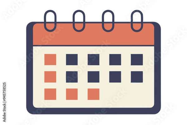 Fototapeta High-Quality Calendar Clip Art: Perfect for Organizers and Printables