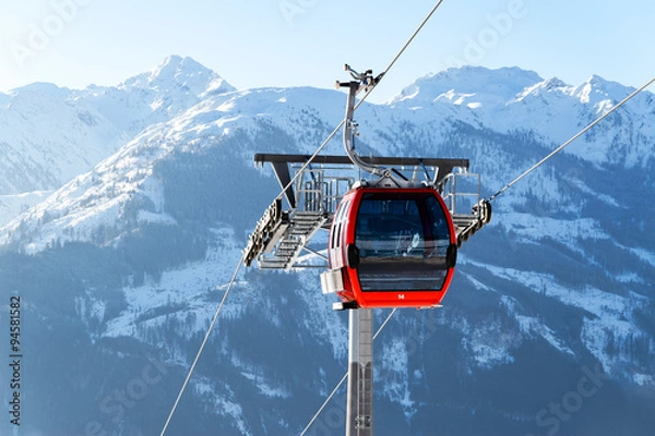 Obraz wyciąg narciarski