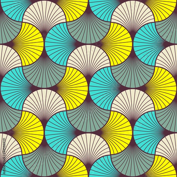 Obraz multicolored art deco pattern