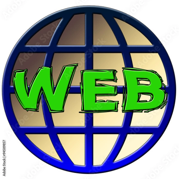 Obraz Web Globe Logo