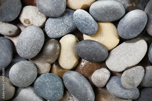 Fototapeta Sea pebbles background
