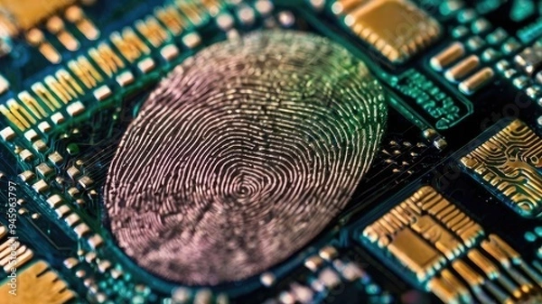 Obraz Fingerprint Technology on a Microchip