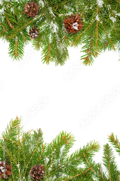Fototapeta Christmas background. Eve framework