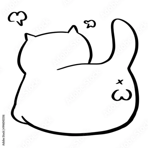 Fototapeta Angry Cat