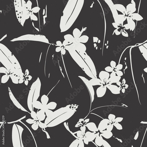Obraz Tropic Floral Seamless Pattern Background