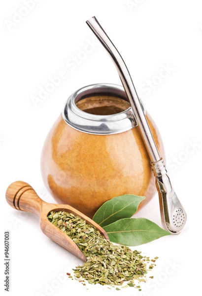 Obraz calabash and dry mate tea