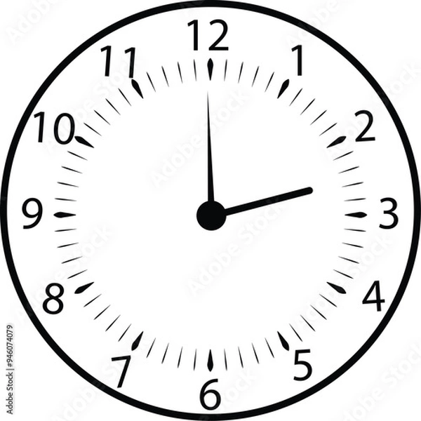 Obraz digital  clock icon  Vector illustration..Time and Clock icons.