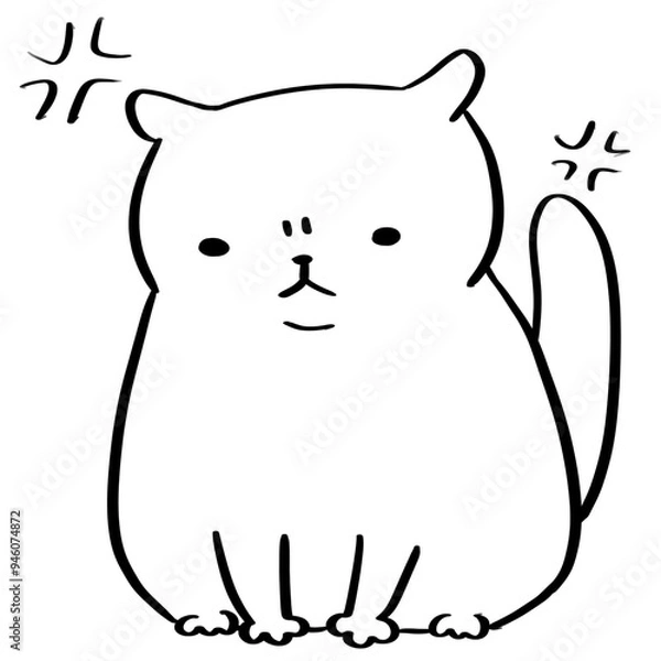 Fototapeta Angry cat