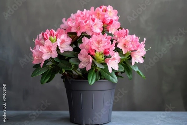 Fototapeta Blooming rhododendron plant gift