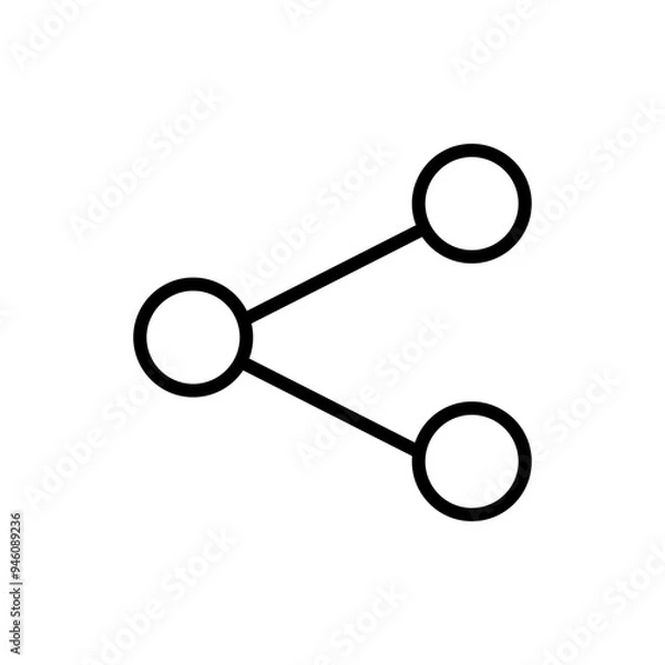 Obraz Share icon isolated on white background.