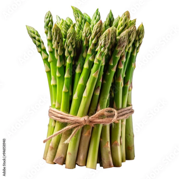 Obraz  Fresh Asparagus on a transparent background.