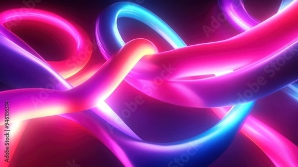 Fototapeta Abstract Neon Lights