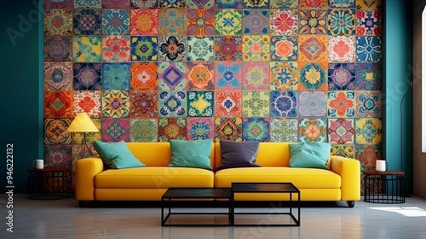Fototapeta Vibrant Abstract Wallpaper. Bright and bold aesthetic concept
