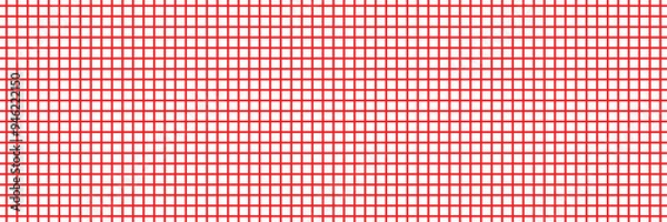 Fototapeta Red metal mesh seamless pattern. Coordinate paper texture.
