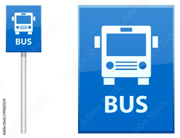 Obraz Bus Stop sign vector image