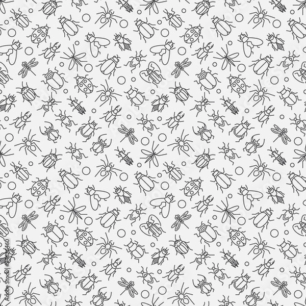 Obraz Liniowy wzór owadów