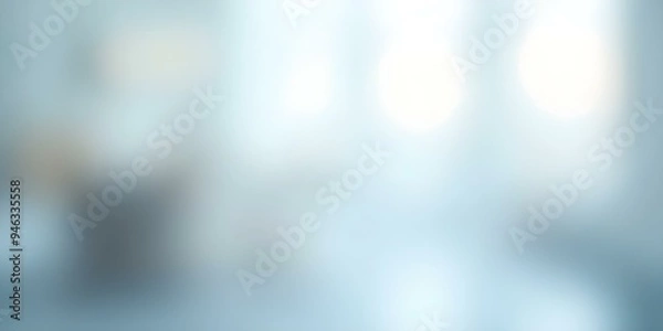 Fototapeta Soft, blurred background mimicking frosted glass with faint shapes and light colors, creating a modern, elegant feel ideal for minimalist branding, tech, or lifestyle designs.