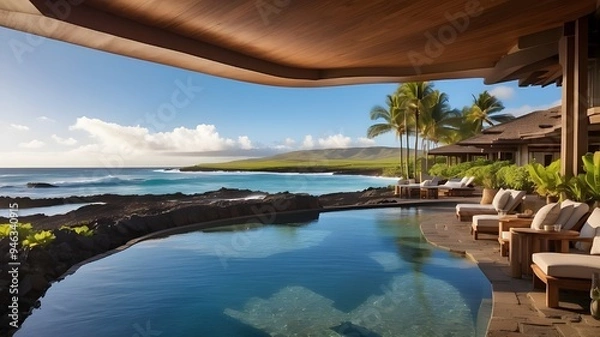 Obraz resort at sunset