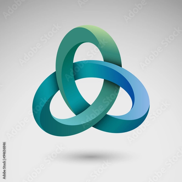 Fototapeta Węzeł Torus, wektor eps10