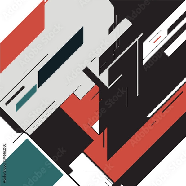 Obraz abstract background design featuring dynamic geometric patterns