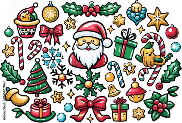 Fototapeta Christmas element vector