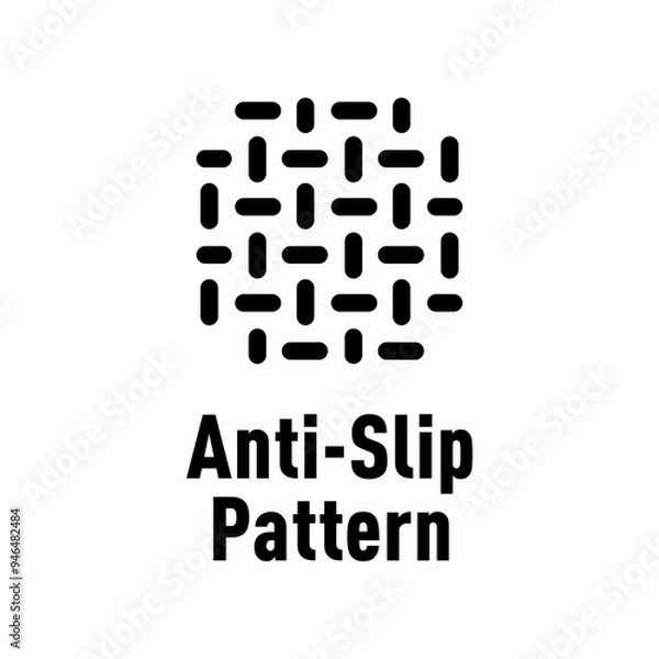 Fototapeta Anti-Slip Pattern vector information sign