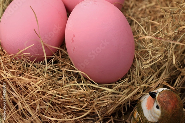 Fototapeta pink pickled preserved egg