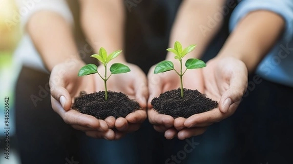 Fototapeta Embracing Corporate Social Responsibility (CSR), businesses exhibit a genuine concern for environmental sustainability. 