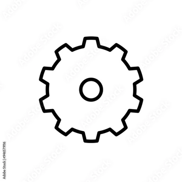 Fototapeta Gear icon set