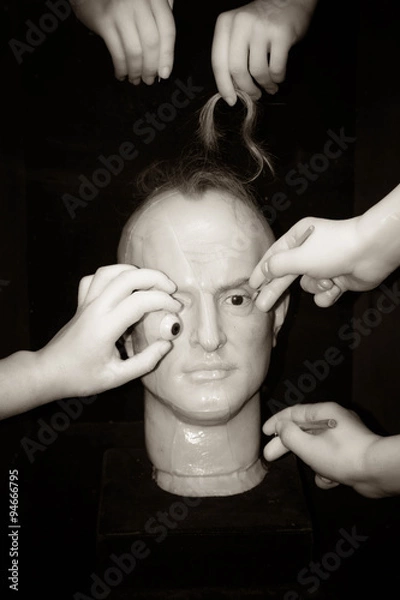 Obraz Composition in the style how to create a work of museum Madame Tussauds