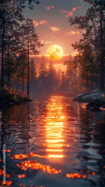 Obraz Scandinavian Sunset