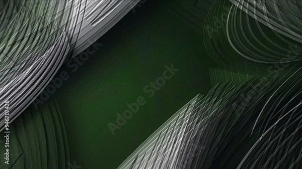 Obraz Fantasy chaotic colorful fractal pattern. Abstract fractal shapes. 3D rendering illustration background or wallpaper.
