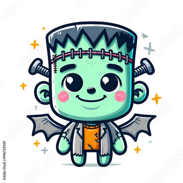 Obraz Cute Frankenstein Monster
