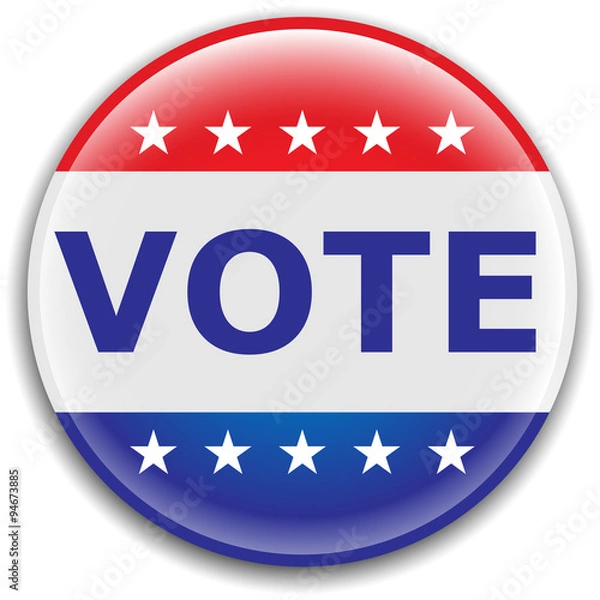 Obraz Przypinka do głosowania