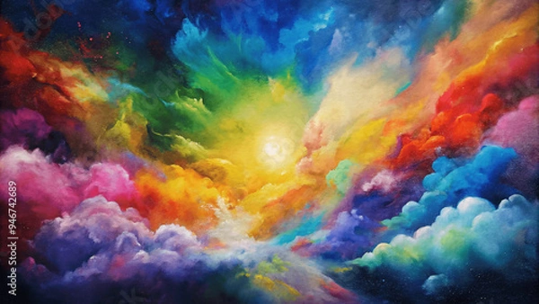 Obraz canvas with vibrant colors