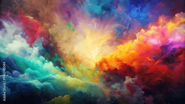 Obraz canvas with vibrant colors