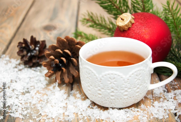 Obraz Hot christmas tea