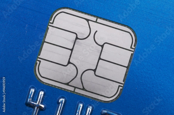 Obraz EMV Chip Card Technology Close Up