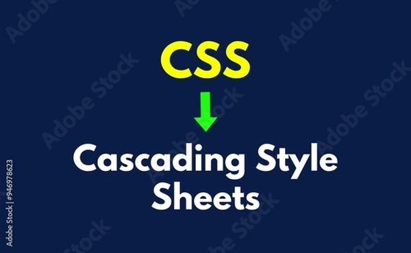 Fototapeta CSS Meaning, Cascading Style Sheets