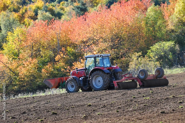Obraz tracteur aux champs