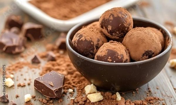 Obraz Truffles Cocoa, Generative AI