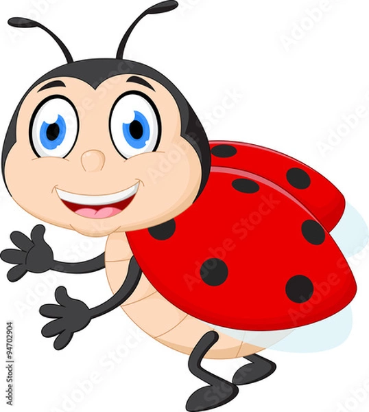 Obraz Cute ladybug cartoon